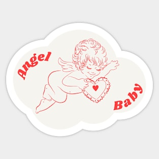 Lil Angel Baby on Cloud Sticker